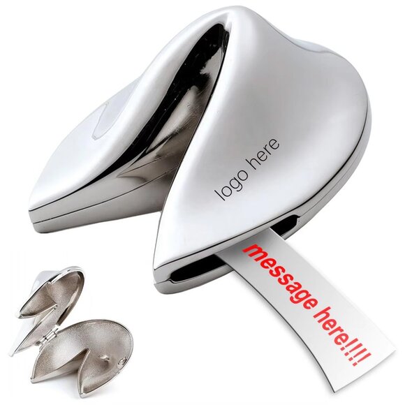 Metal Fortune Cookie Box With Message Slip Inside for Gifts(Ask for color) - Picture 10 of 14